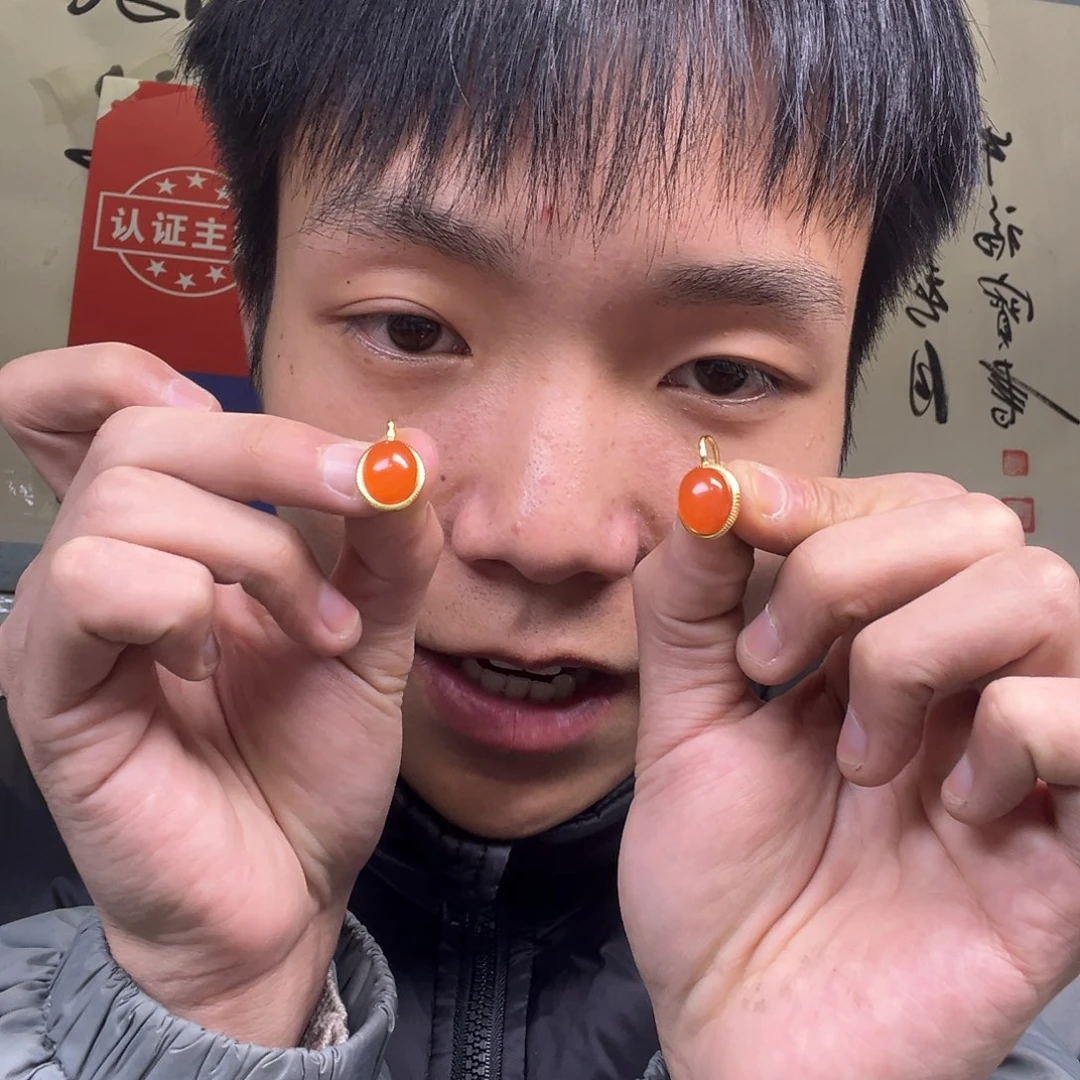 南红玛瑙颈饰银S925镶嵌多样性南红