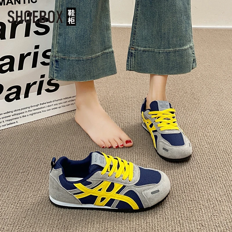 SHOEBOX鞋柜复古德训鞋女2025新款秋季休闲运动鞋超火百搭阿甘鞋