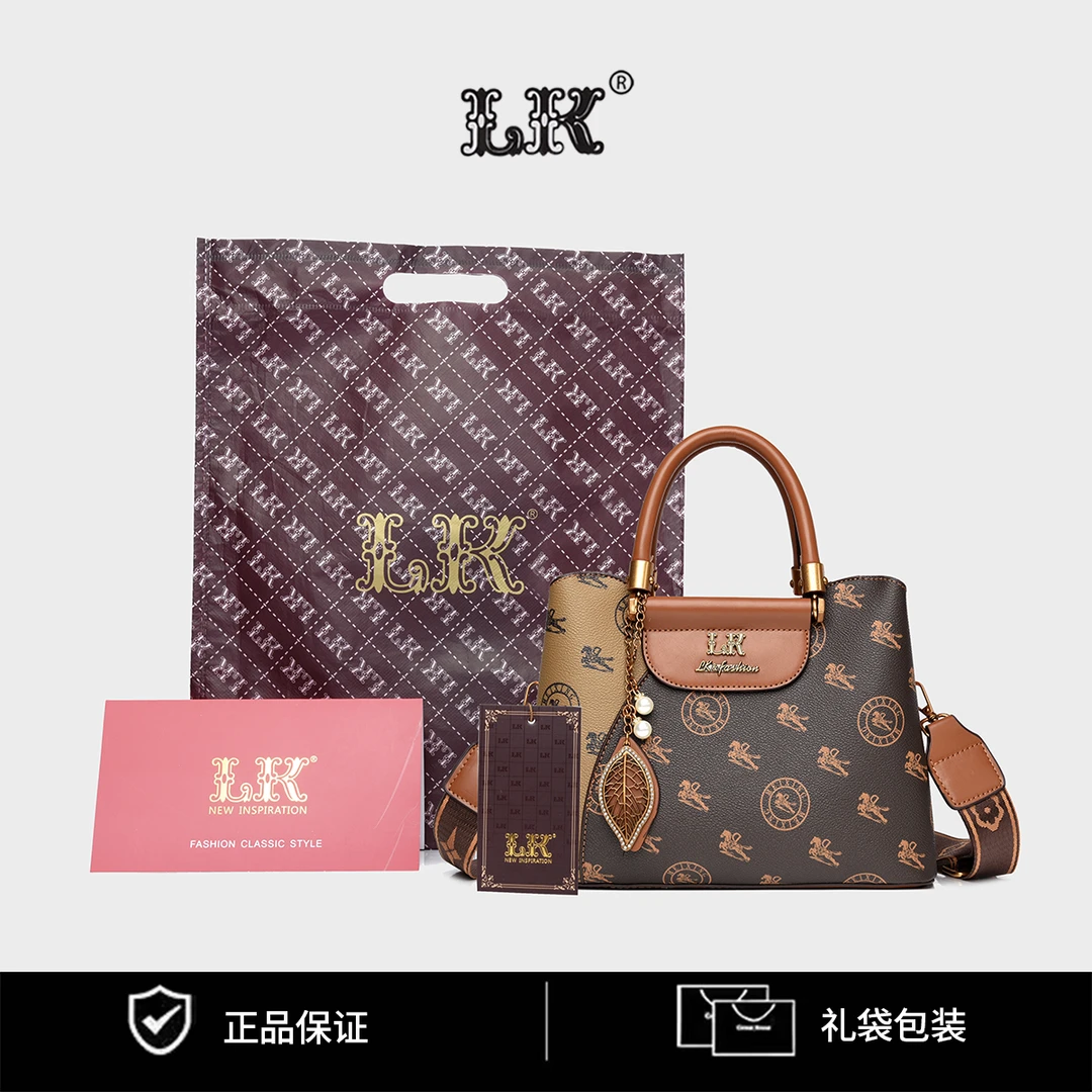 时尚单肩手提轻奢包包大容量背包924马车棕