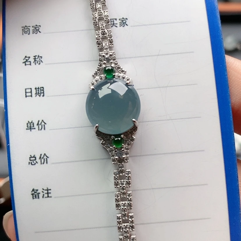 【闪购商品】翡翠戒指银S925镶嵌123456