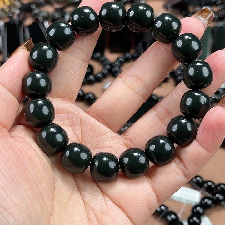 刚***1和田玉未镶嵌手链14