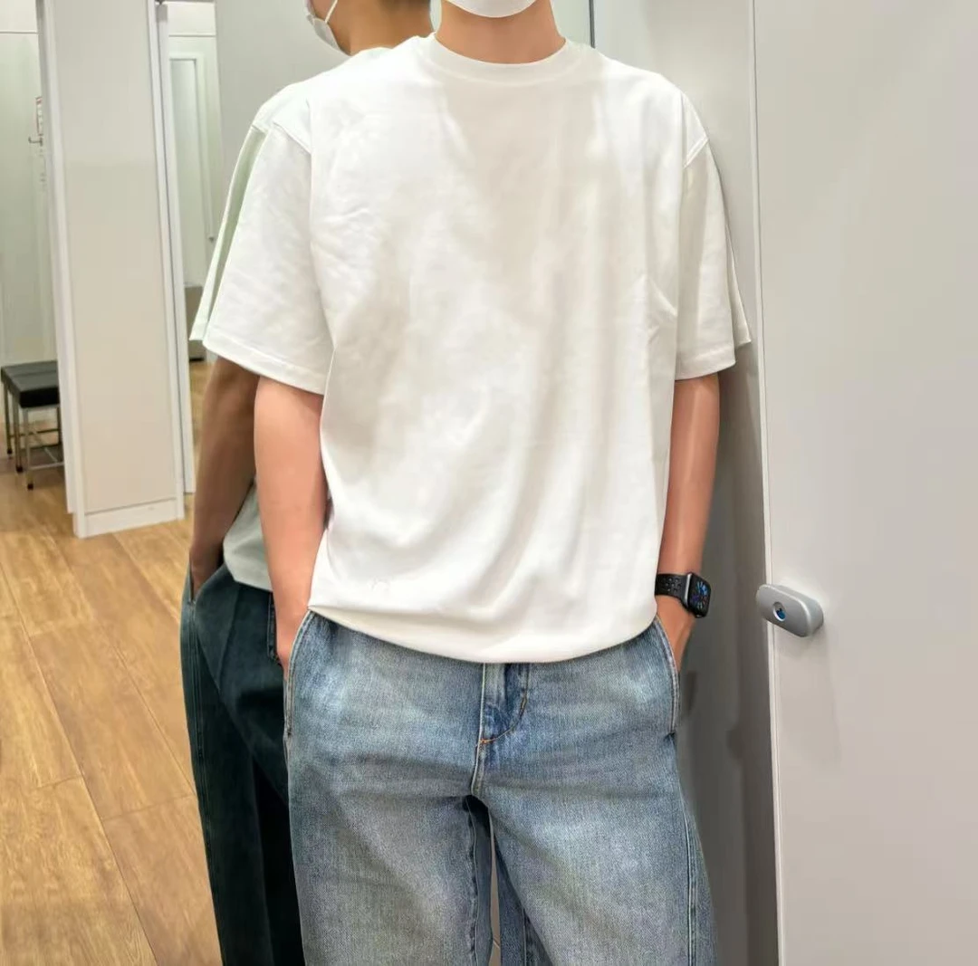 【this is白色纯棉短袖T恤】男女同款