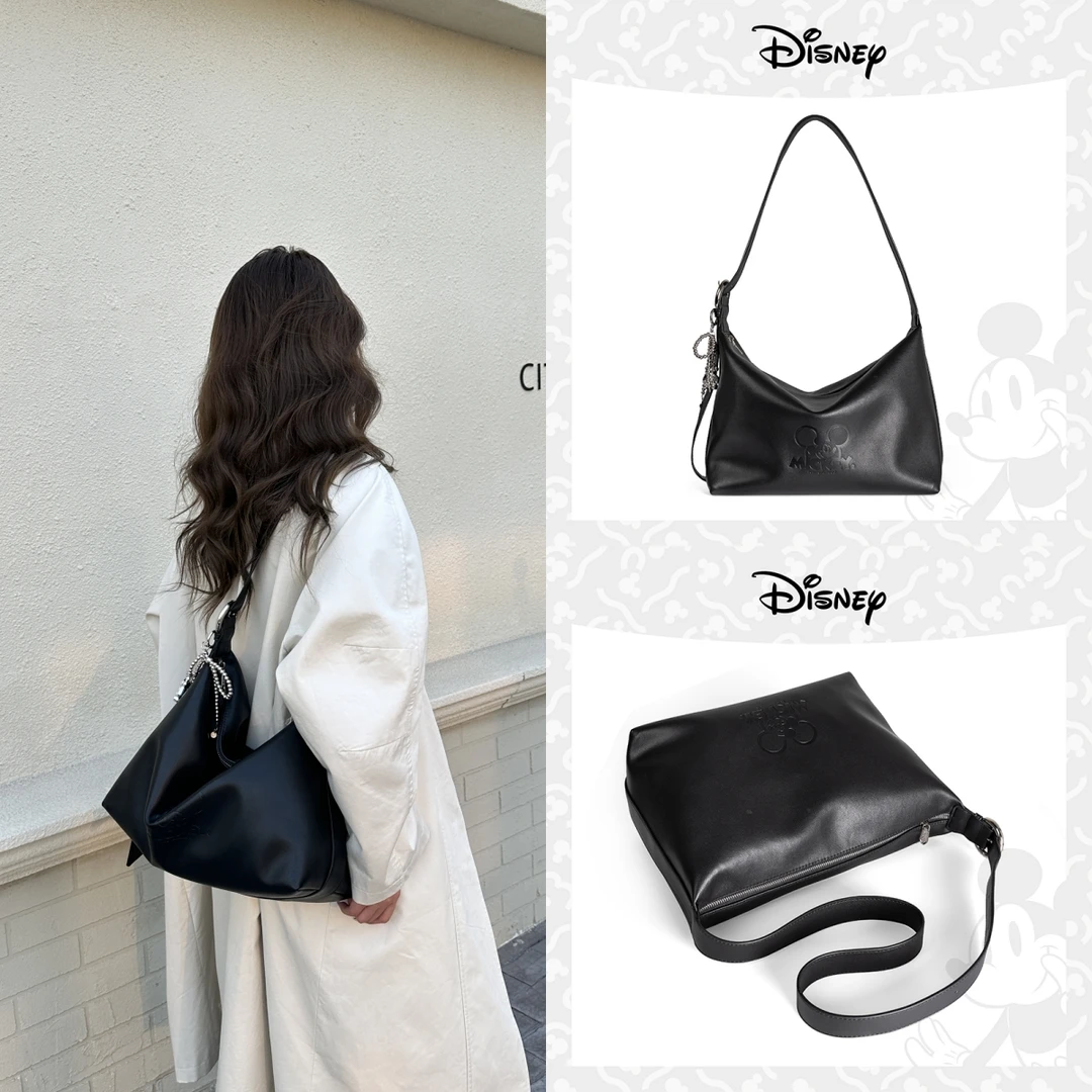 Disney/迪士尼【垂感hobo包】包包女款通勤百搭大容量托特包斜挎包