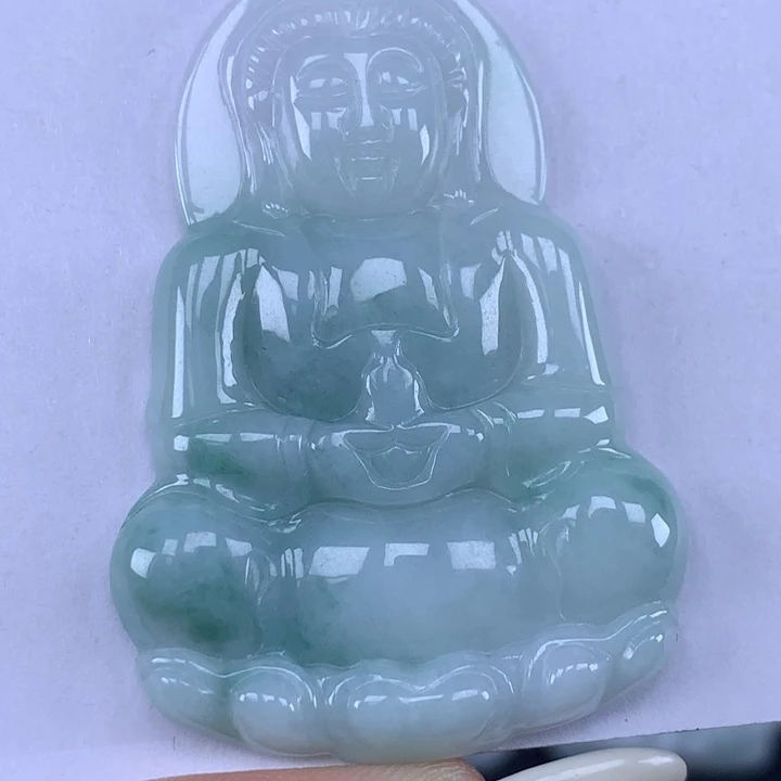 颈饰未镶嵌翡翠玉观音吊坠