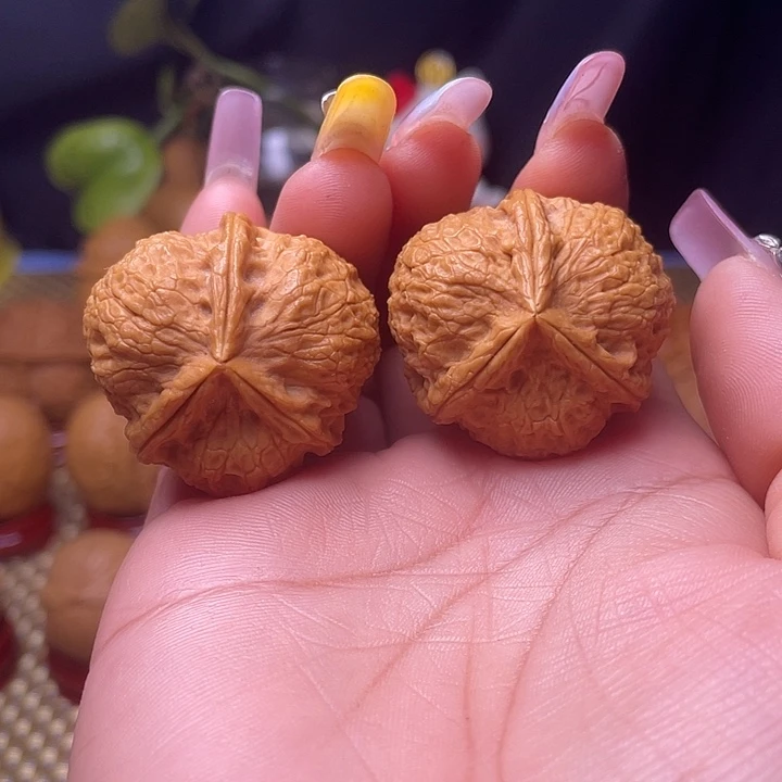 文玩核桃把件9七星三愣