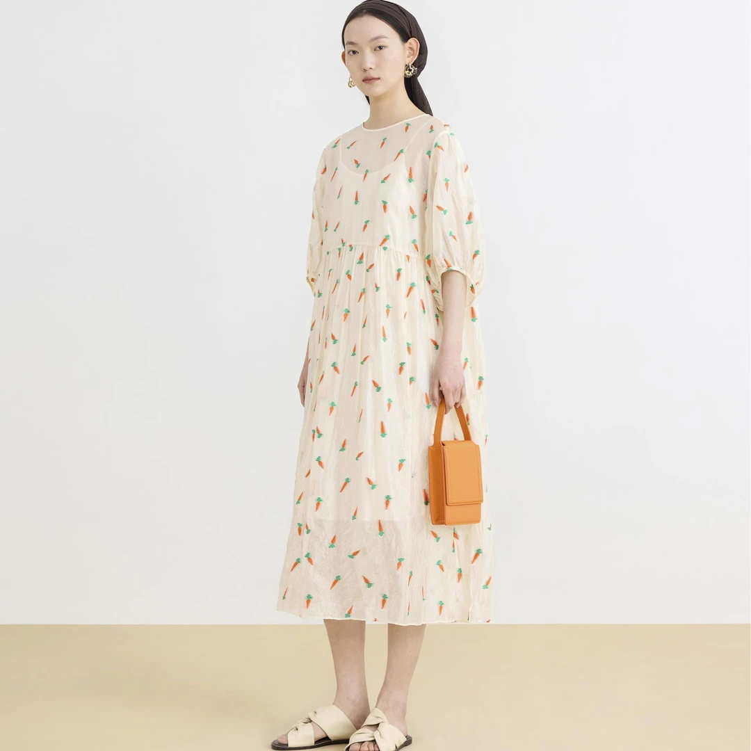 【平子精选】AUM/噢姆【胡萝卜】夏季fafa裙连衣裙