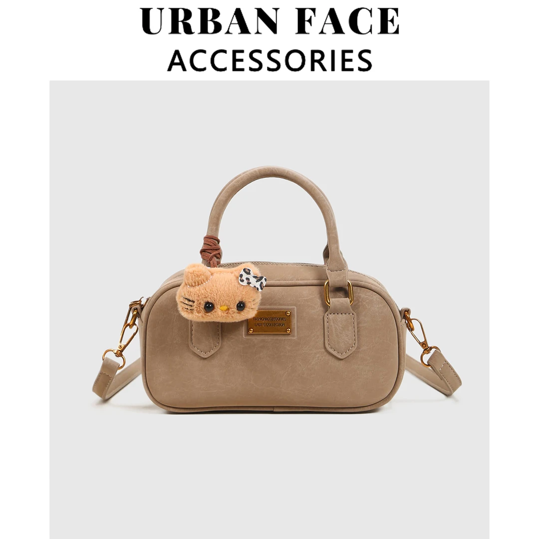 【赵露思同款】URBAN FACE小众高级感保龄球枕头包女时尚百搭斜挎包