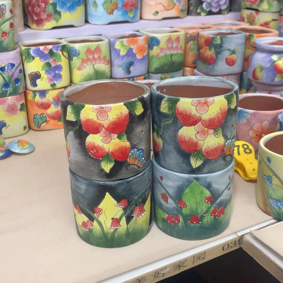 成*福利花盆，手绘花盆