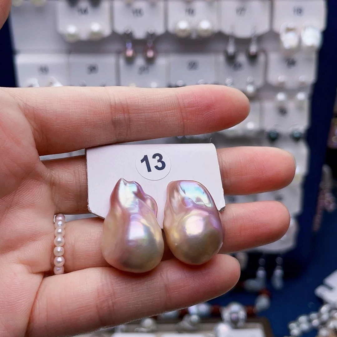 零***离未镶嵌淡水珍珠耳饰