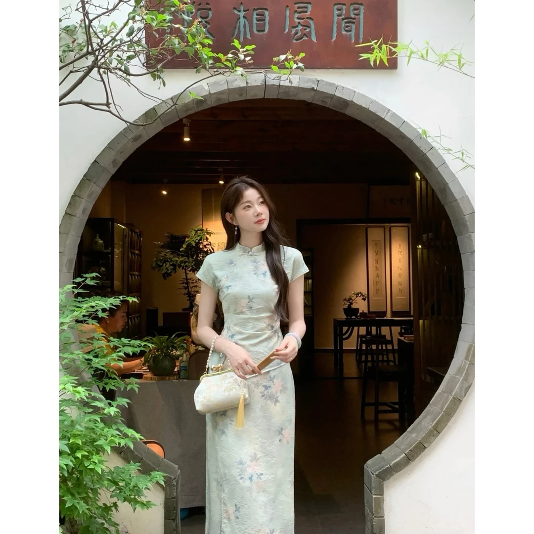 新中式国风EIA一尧一抹青云禅意两件套女夏松弛感清雅套装裙 显瘦