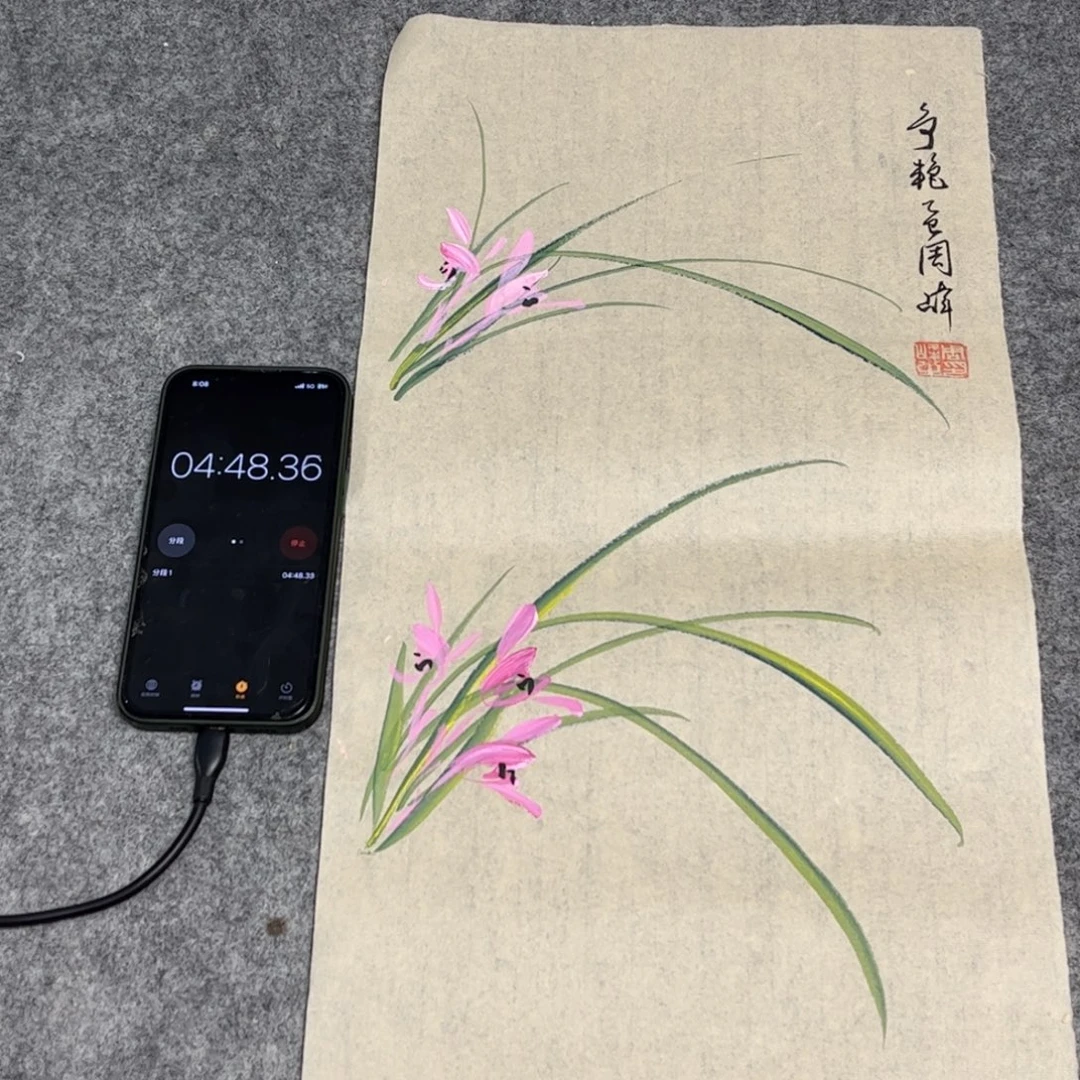 国画12.12纯手绘无边框作品