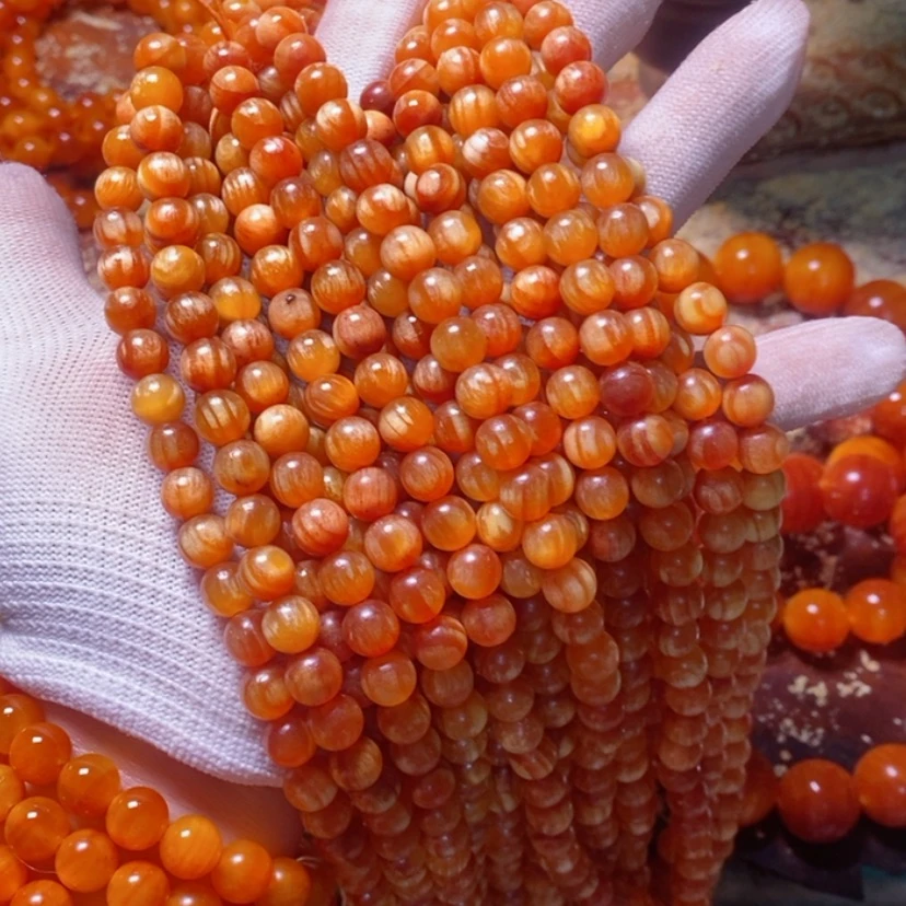 【闪购商品】松木（琥珀木）手串/手链0.8……108没包浆