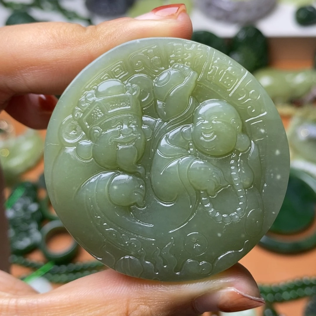 和田玉未镶嵌颈饰