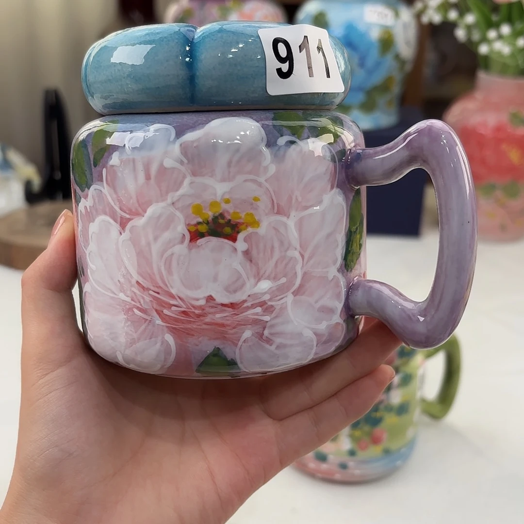 景德镇手绘高温釉下彩陶瓷茶具