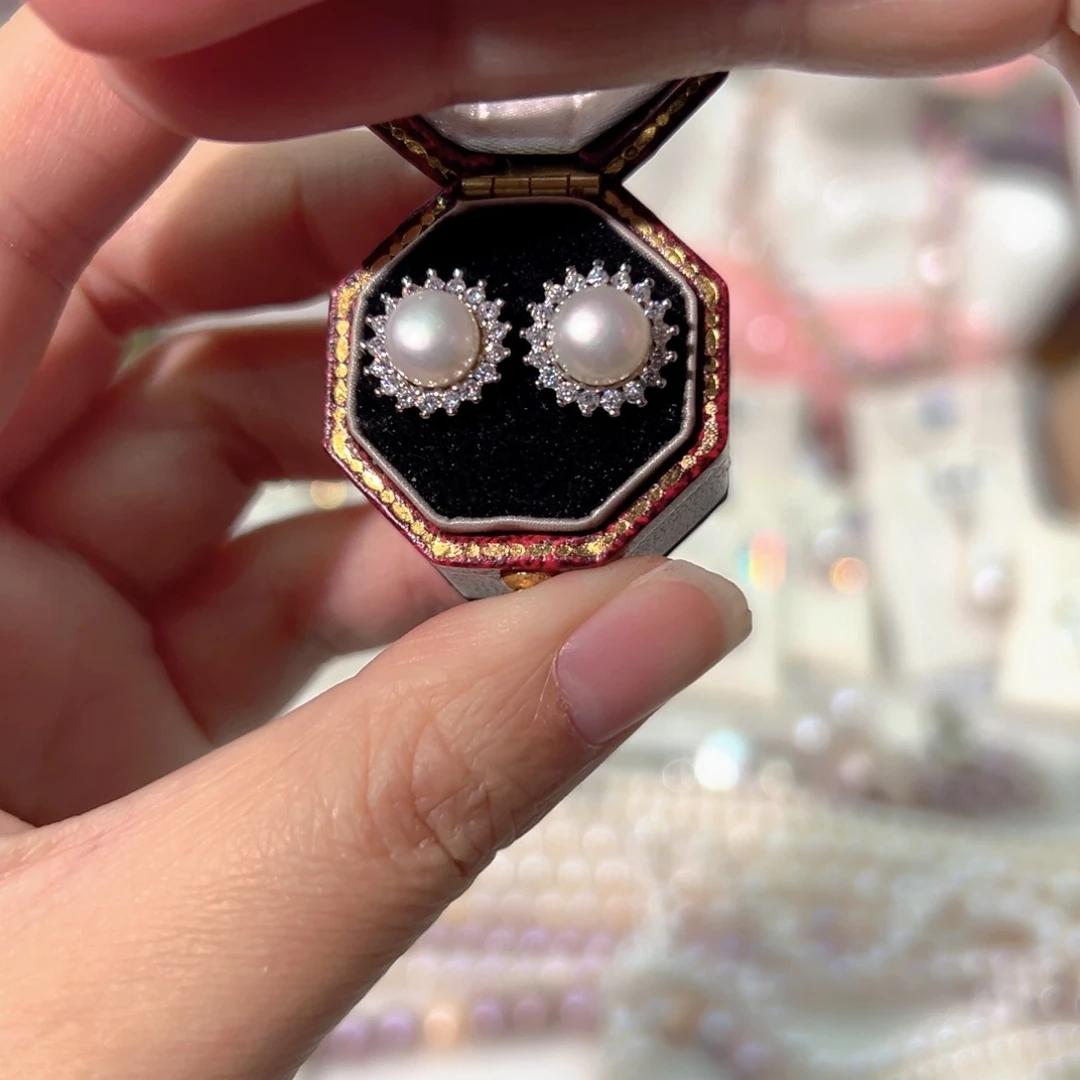 淡水珍珠新粉福利特价天然珍珠合金