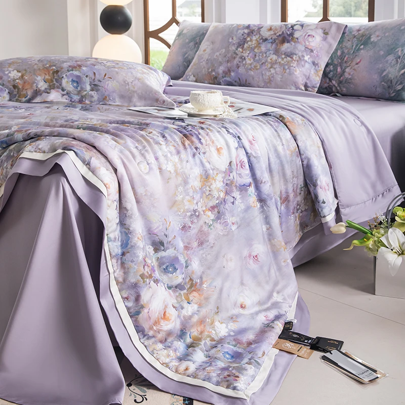 墨馨家  浮光掠影 天丝夏凉被 数码印花夏被四件套 空调被