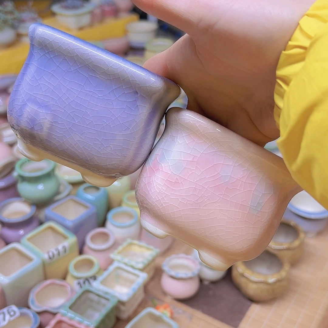 红陶陶瓷花盆满12包邮