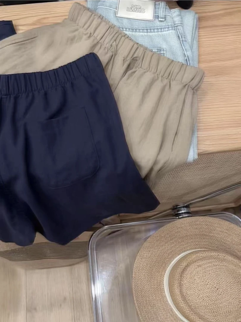七言家热卖款！巨好穿夏季凉快舒适耐看抽绳百搭亚麻短裤