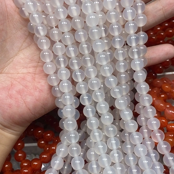 玛瑙/玉髓未镶嵌珠宝半成品卡8白月光1条