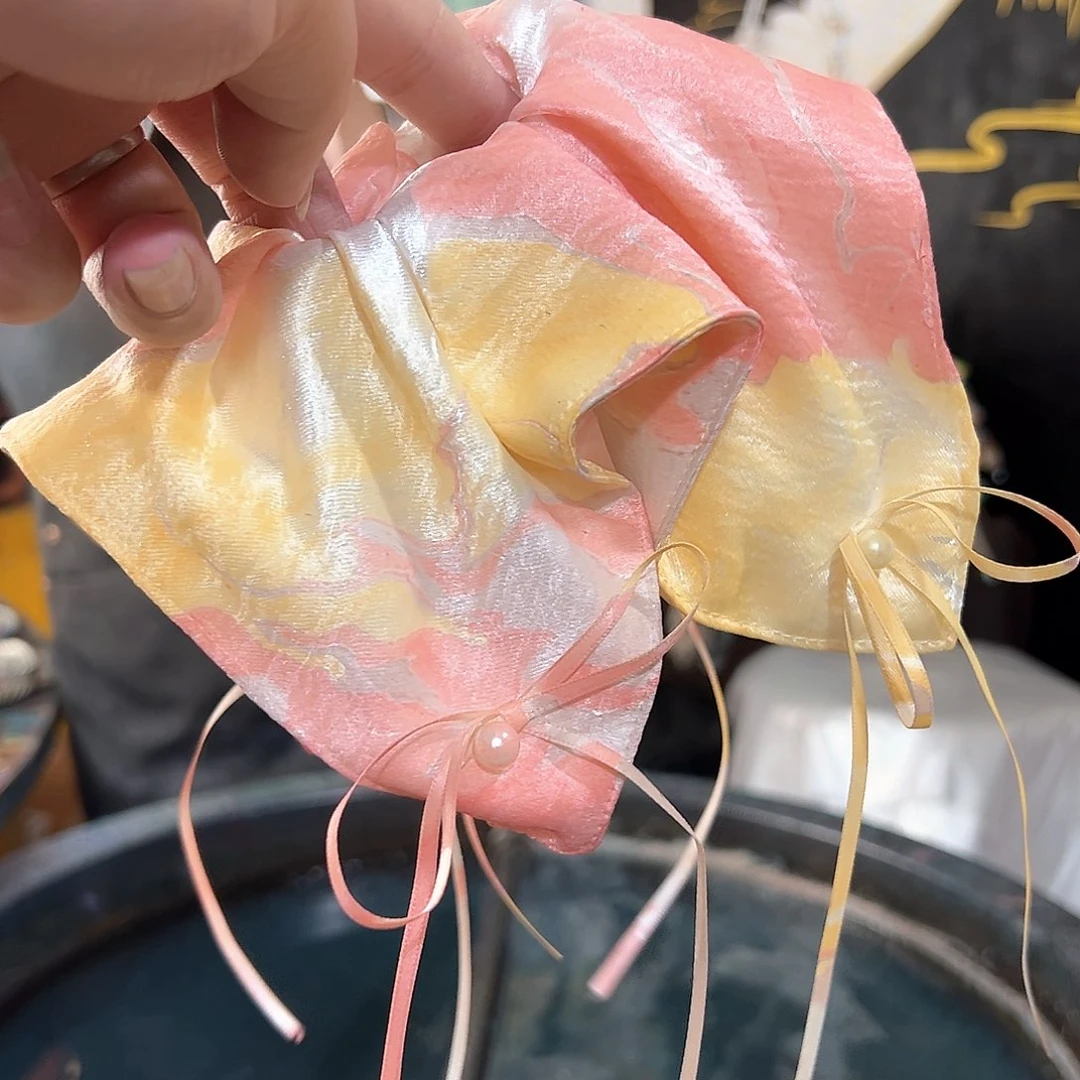 435新款方巾桃之夭夭