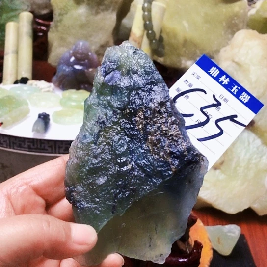 未镶嵌蛇纹石玉珠宝奇石陶*！