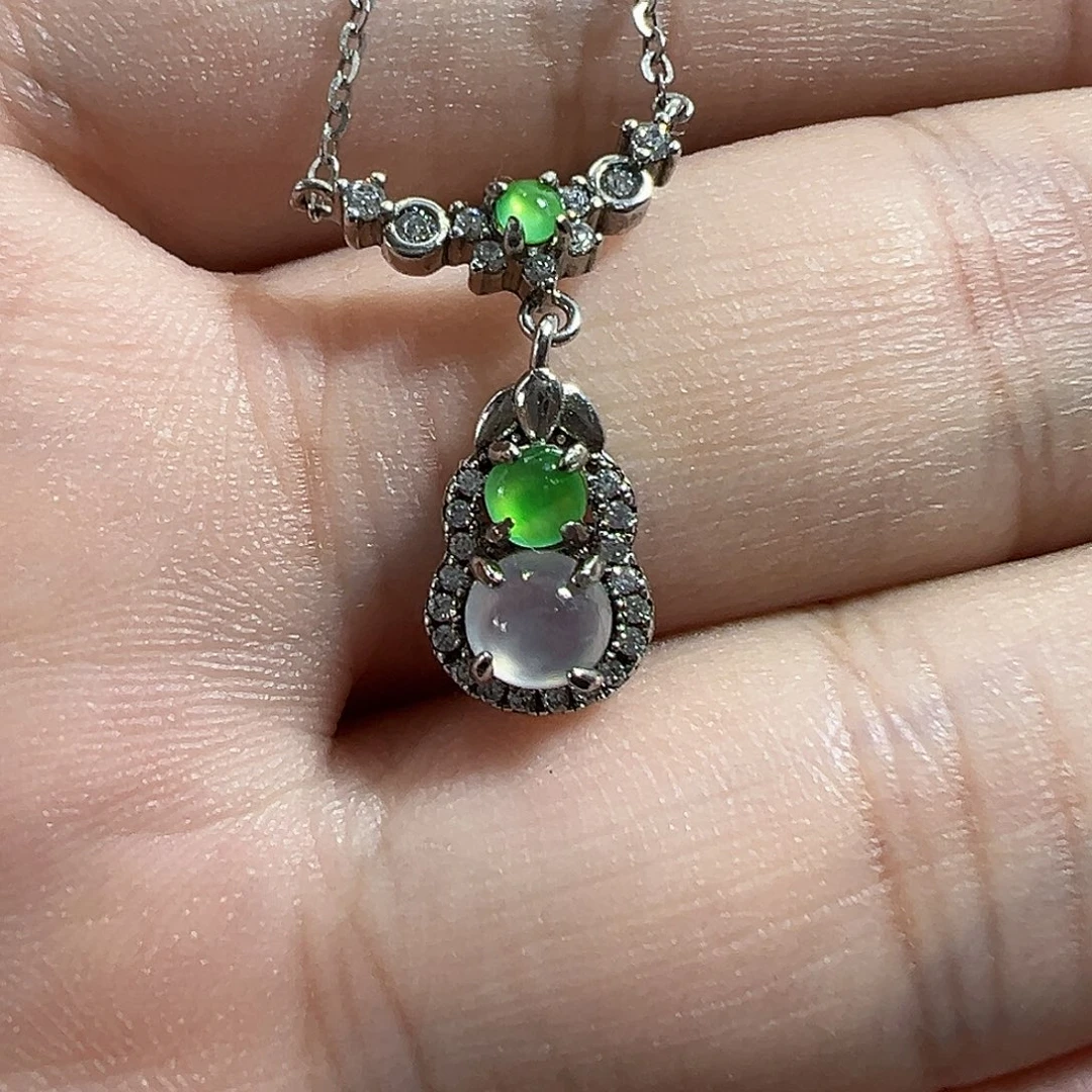 十***光翡翠银S925镶嵌戒指