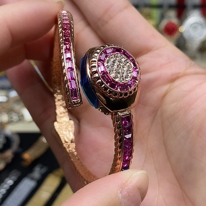 钢金属镀金石英机芯