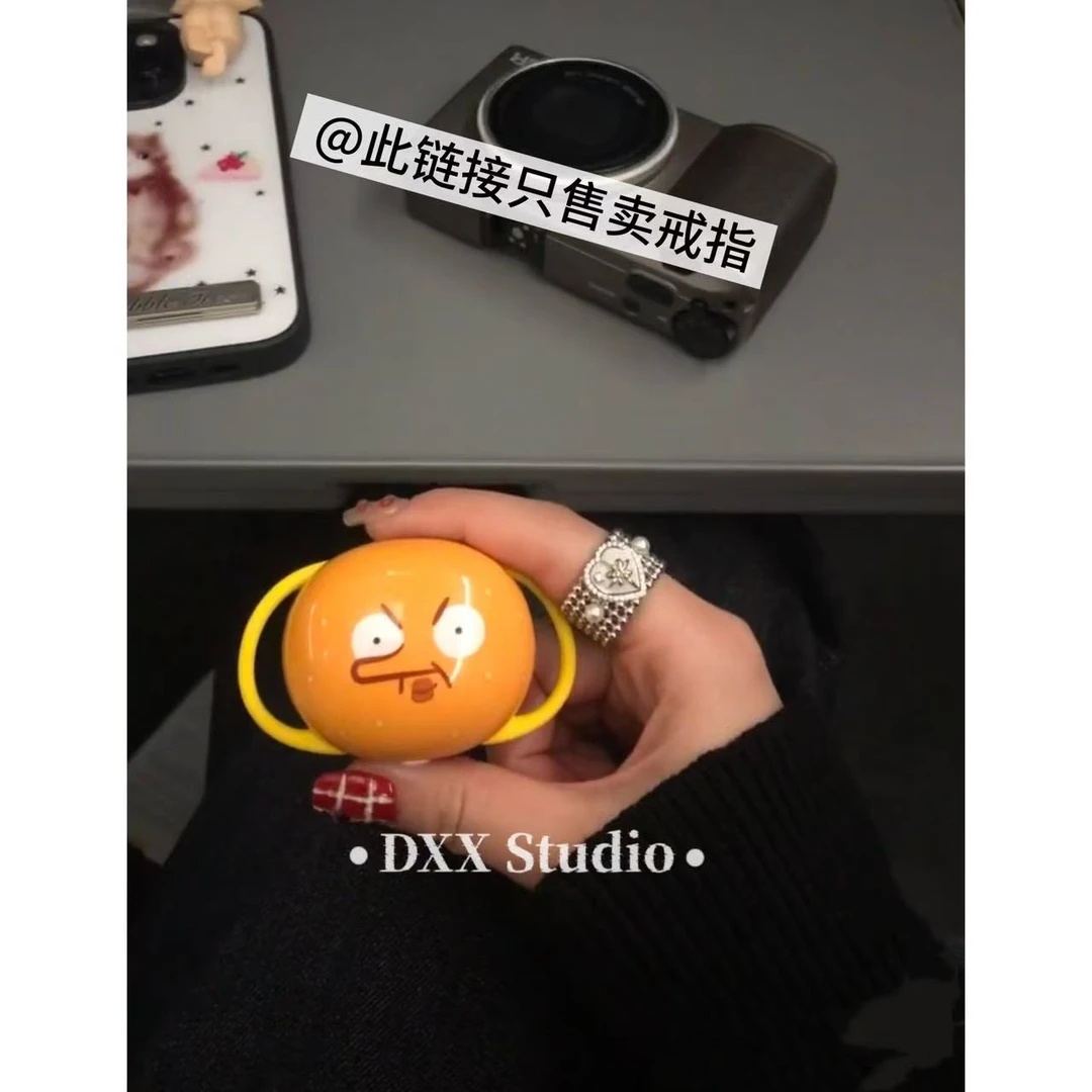 铜合金锆石戒指 小众设计桃心闭口百搭戒指47197