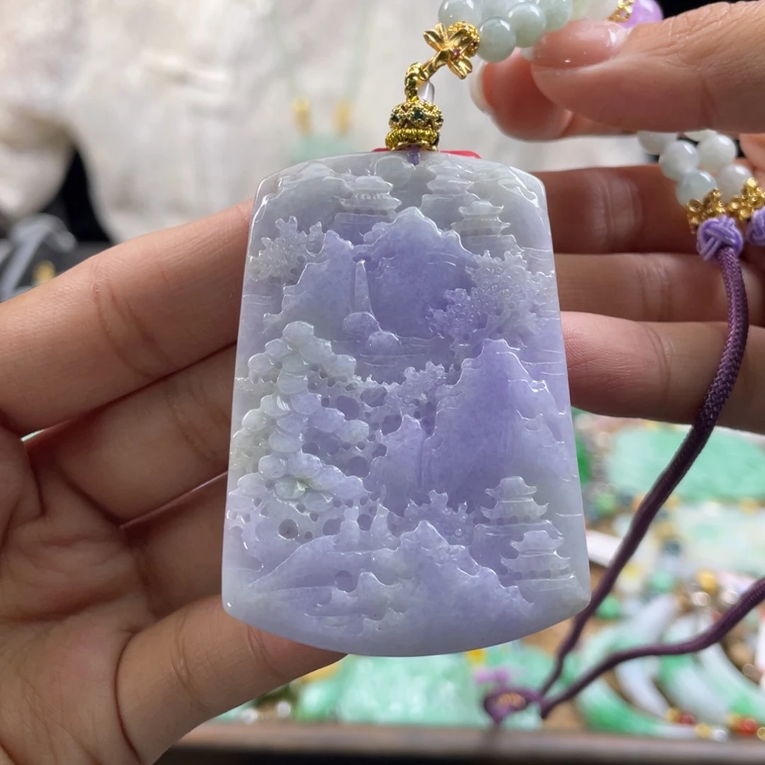 翡翠未镶嵌颈饰代编织