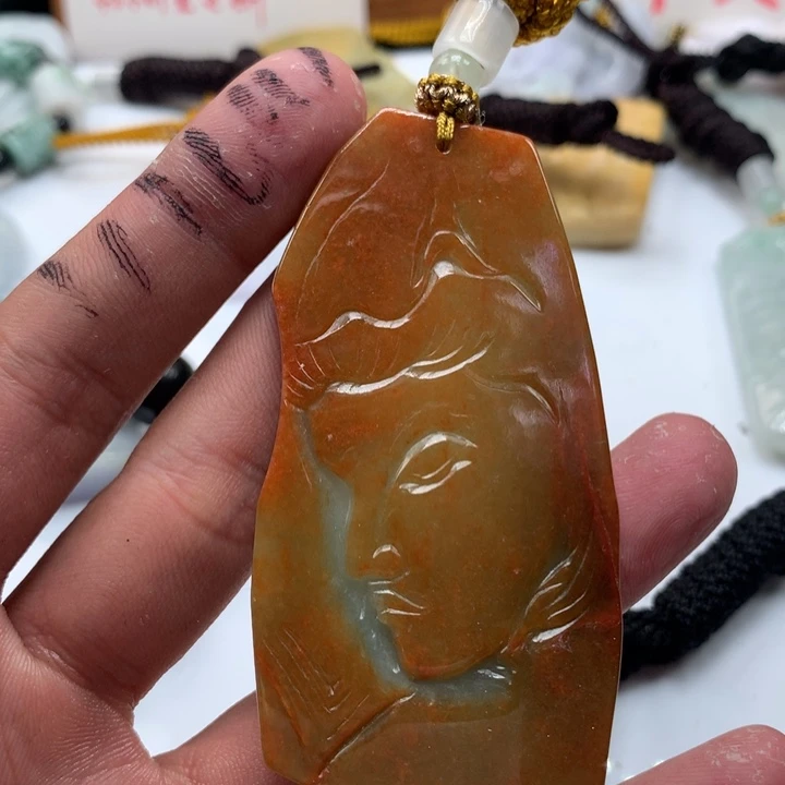 颈饰未镶嵌翡翠保真天然a货翡翠