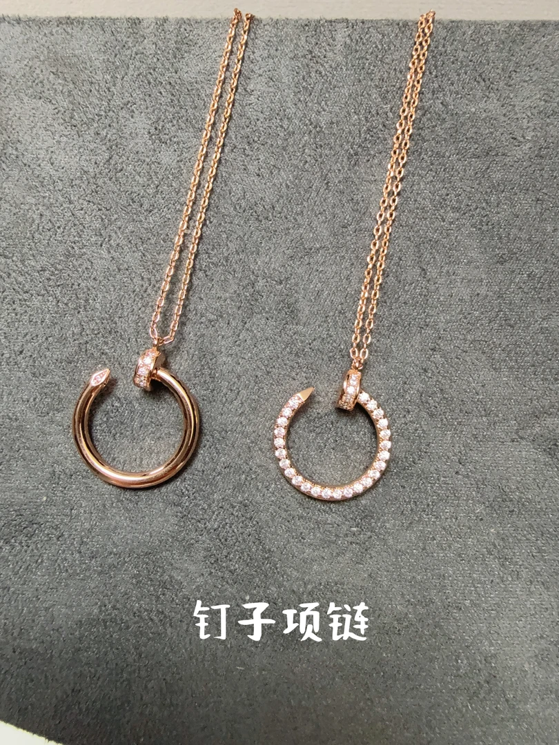 合金项链 V金CNC工艺项链 钉子项链 115