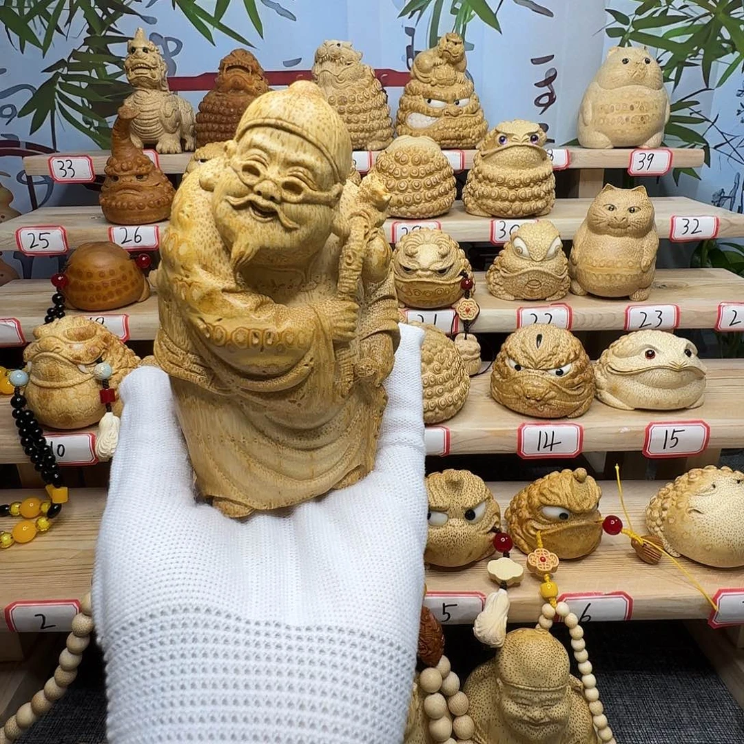 用***7竹手工竹根雕财主姥爷