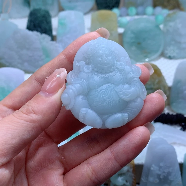 定制翡翠未镶嵌财神