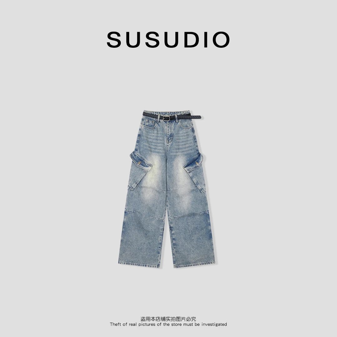 SUSUDIO②  工装牛仔 新款设计款休闲舒适牛仔裤40011