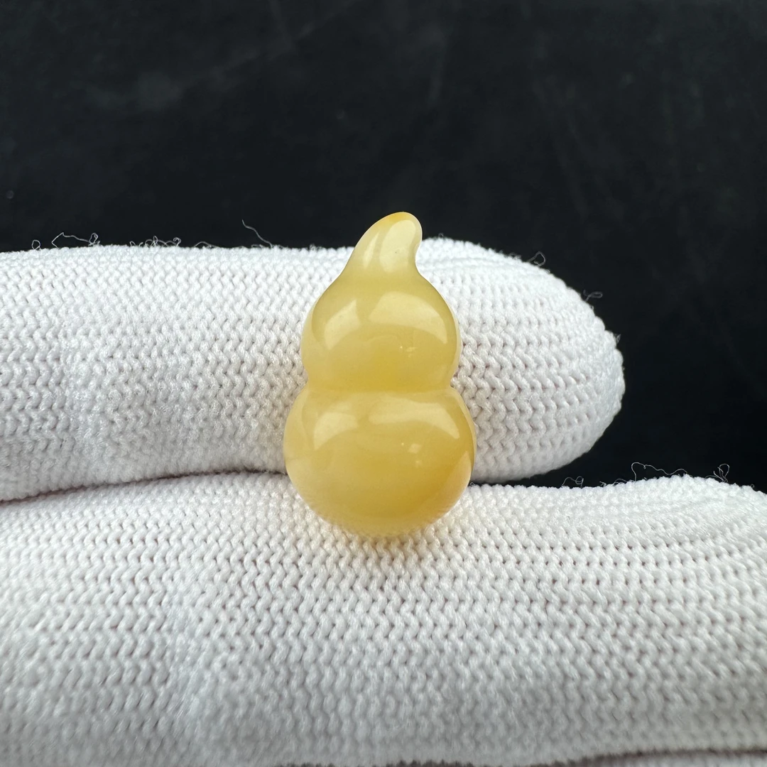Y5415天然原矿蜜蜡 葫芦11.7*20mm支持复检假一罚十