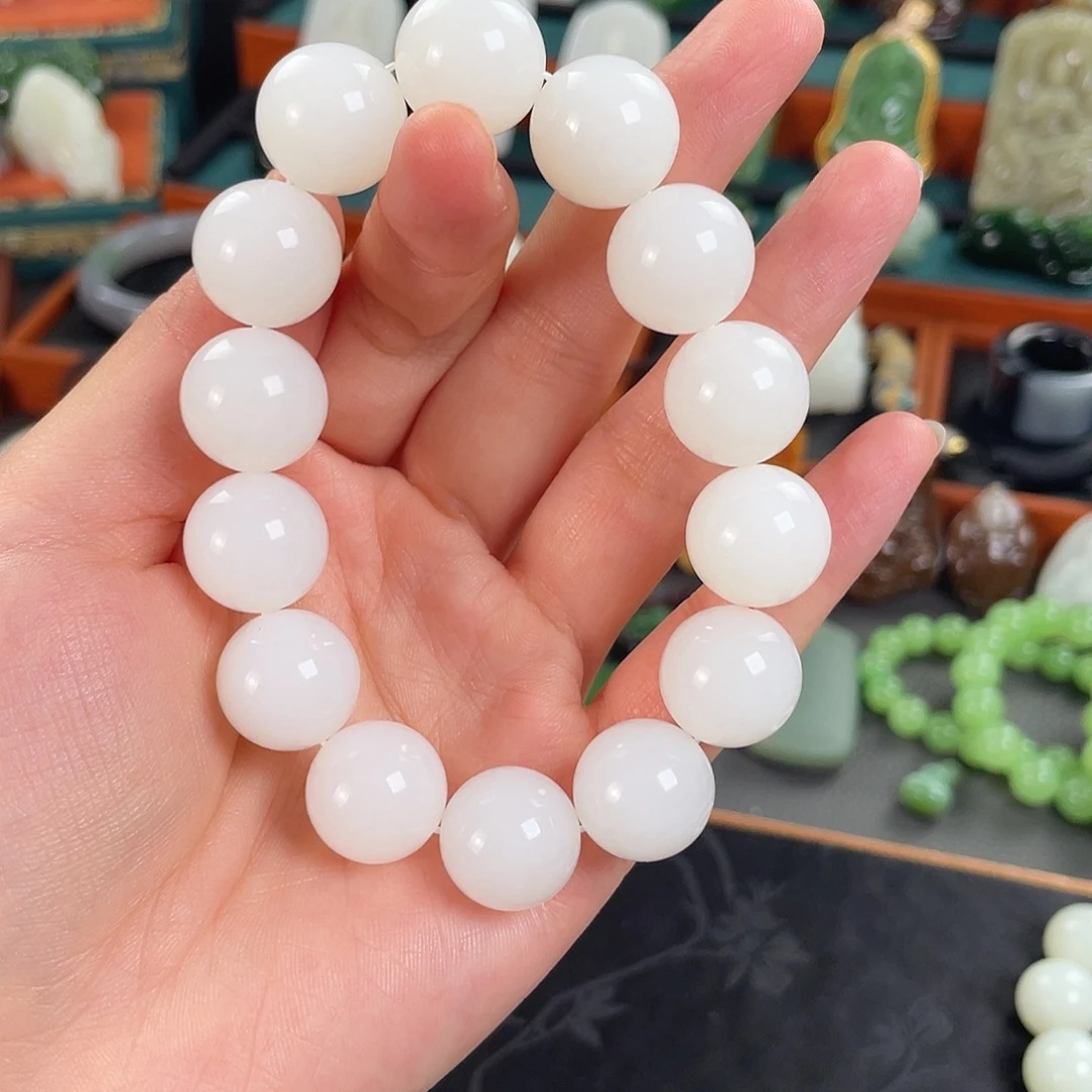 和田玉未镶嵌手链