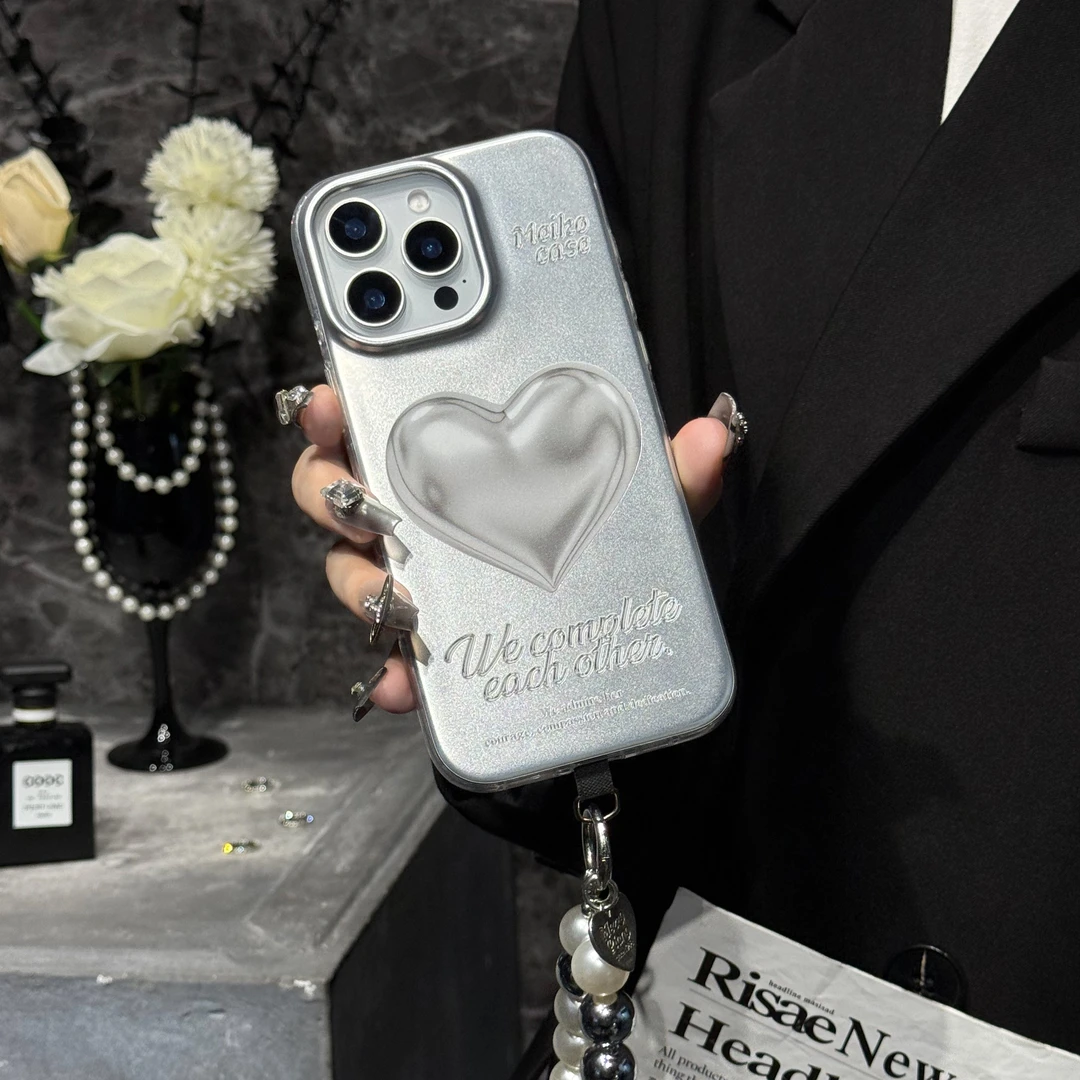 MEIKOCASE【心之契】原创手机壳适用苹果16promax磨砂质感15pro女款