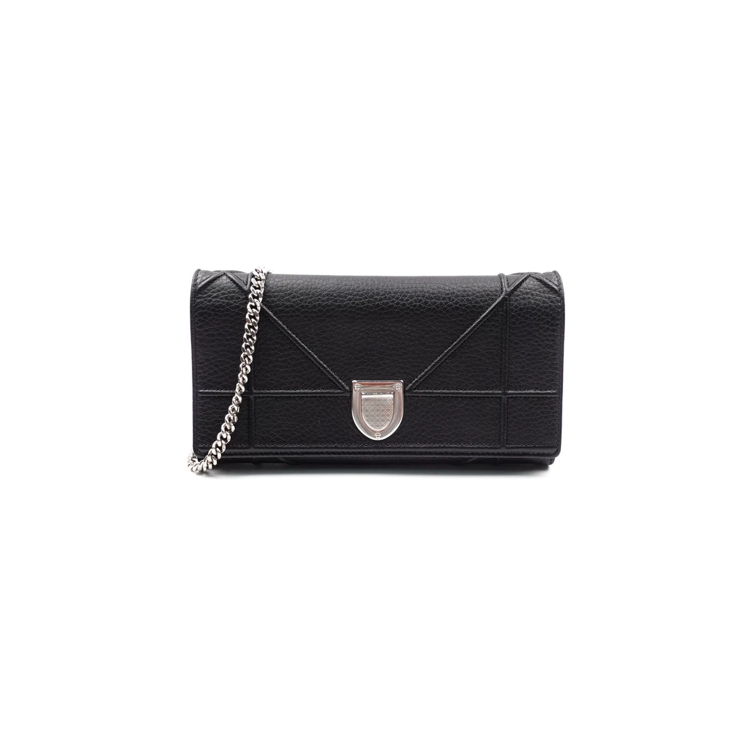 95新 DIOR/迪奥 黑色盾牌链条包T10162761