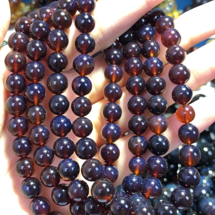 未镶嵌琥珀手链黑加仑帝王紫满紫杉醇紫罗兰108