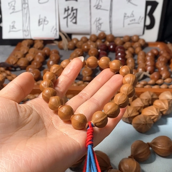 手串橄榄核2121精品蒜头小铁核16+2颗