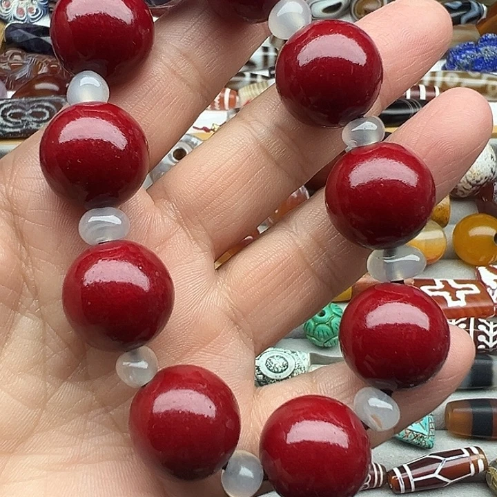 玛瑙/玉髓合金颈饰
