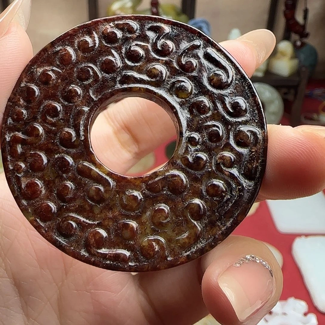 和田玉未镶嵌挂件