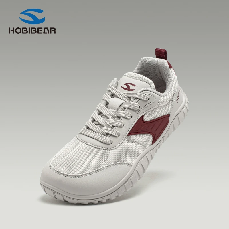 HOBIBEAR宽头鞋秋季运动鞋宽头训练鞋男鞋网面百搭开车男士宽楦鞋