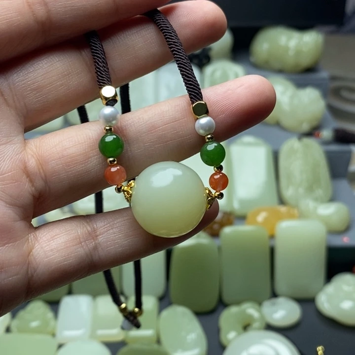 天然青海时尚锁骨链