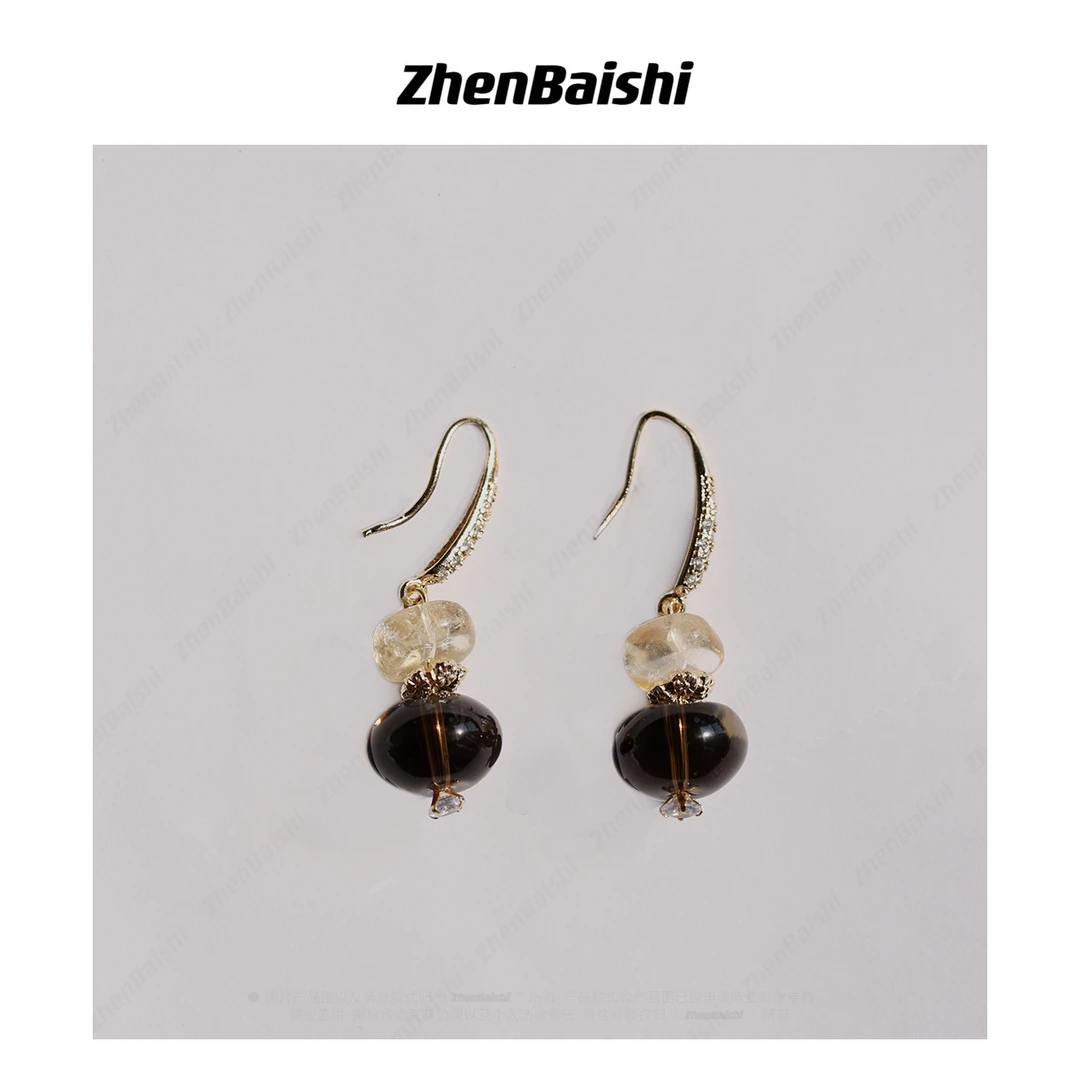 合金仿水晶耳饰 新款潮耳饰独特耳坠高级感【20543】