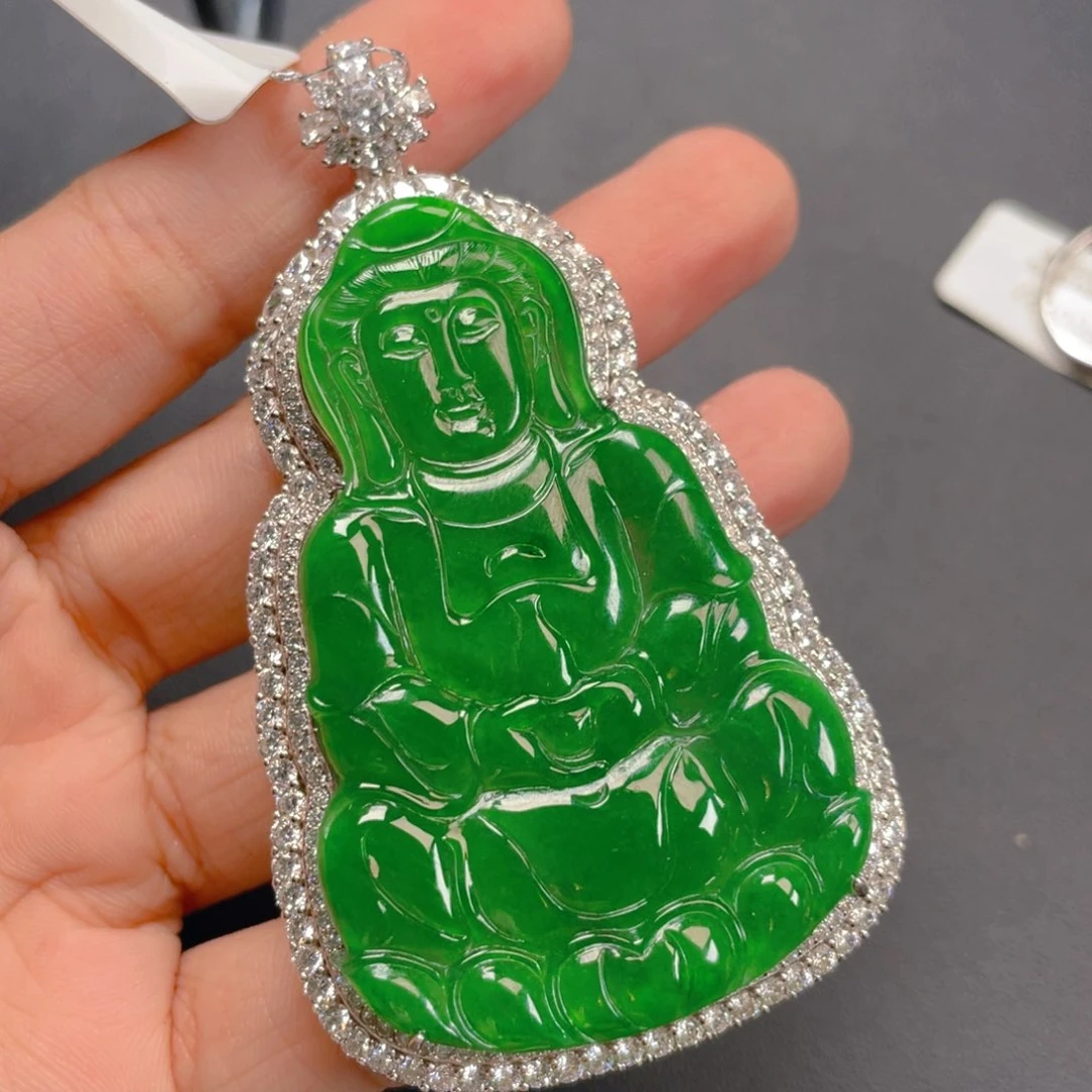 【闪购商品】颈饰银S925镶嵌翡翠翡翠