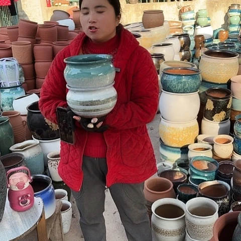 口19高13瑕疵盆子。