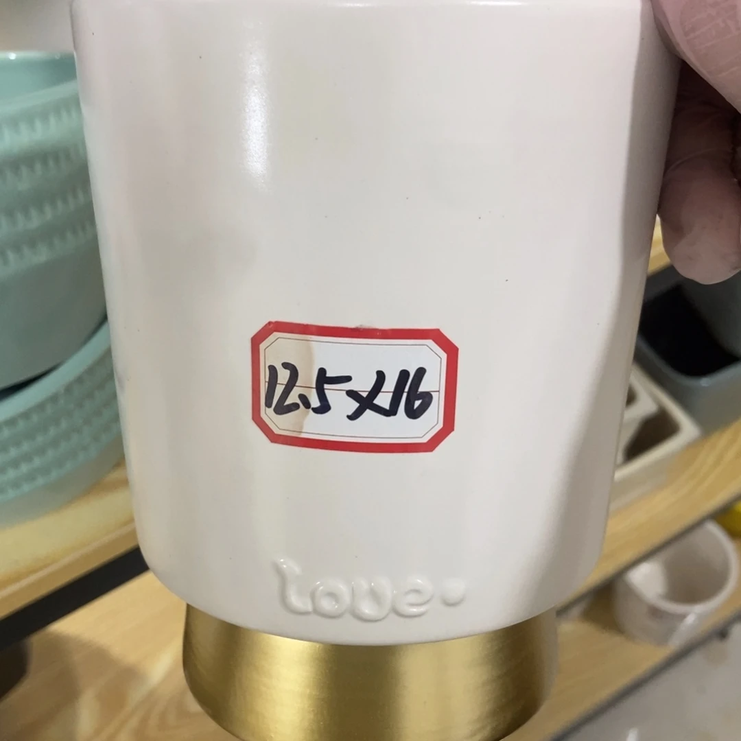 红陶高温陶瓷花盆