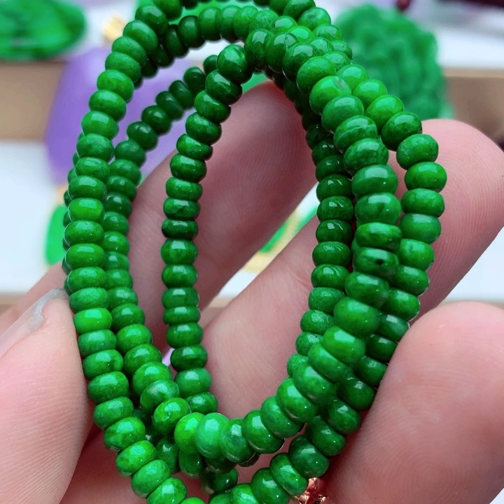 翡翠未镶嵌毛衣链