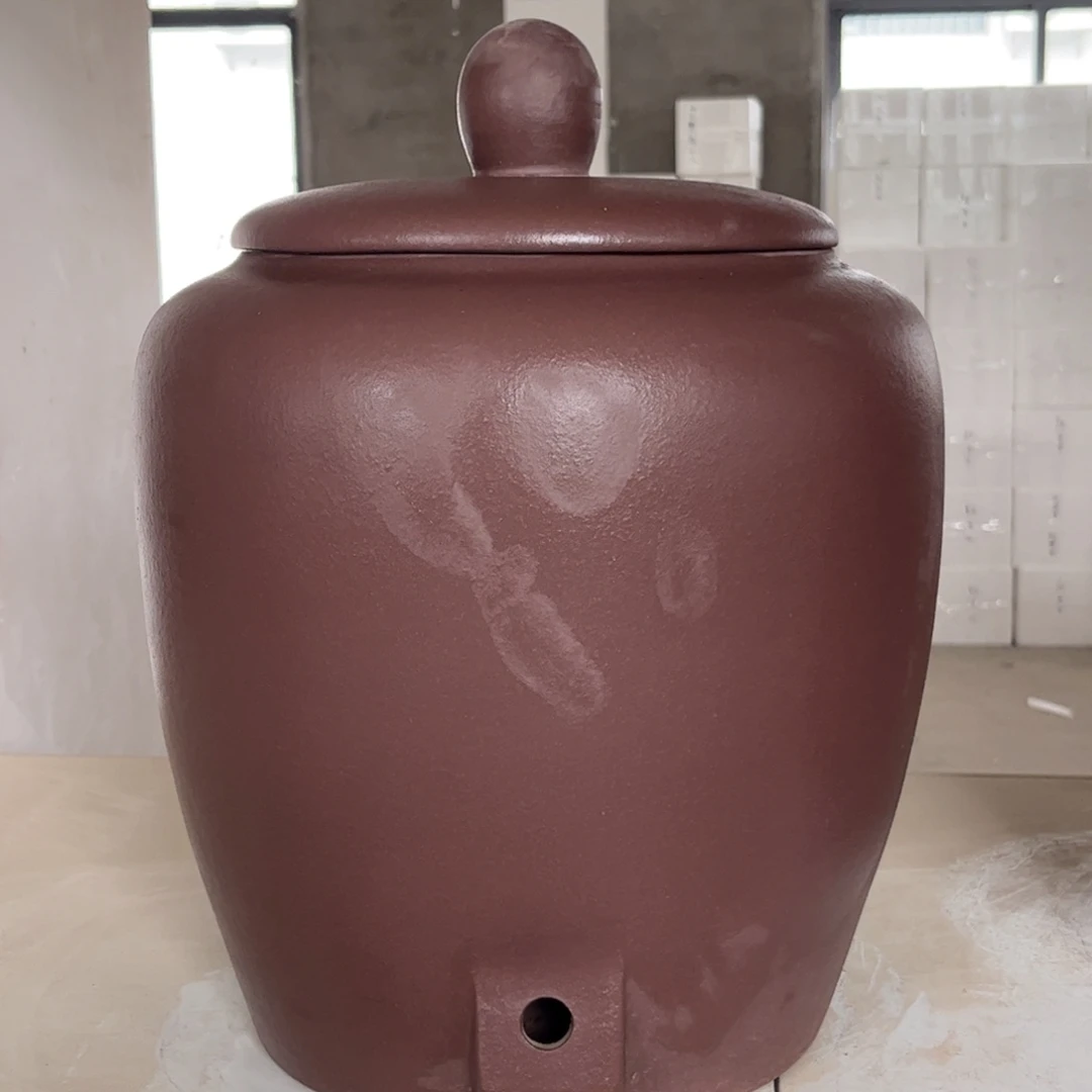 紫砂茶叶罐龙头款